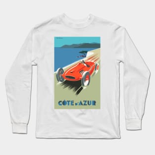 Cote d'Azur - Vintage Travel Poster Long Sleeve T-Shirt